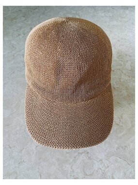 L Space Capri Baseball Cap OS Natural Fiber Mesh Hat